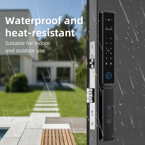 Prix usine serrure de porte coulissante en aluminium étanche Wifi Tuya serrure intelligente avec caméra serrures à combinaison numériques pour Double porte - Product Image 2