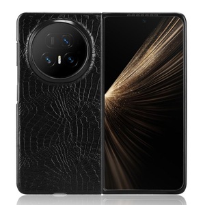 Luxe pour motif feuille cuir demi-bord étui antichoc poignée de téléphone pour Honor Magic V5 5G 7.95 "téléphone pliant - Product Image 2