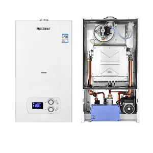 Pabrik Kustom Sirkuit Ganda 24kw Combi Boiler Harga Yang Kompetitif Air Panas Pemanas Sentral Dinding Gas Boiler Digantung