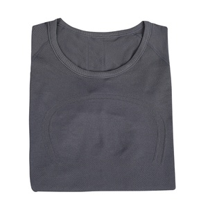 <span class=keywords><strong>Lu</strong></span> เสื้อยืดแขนสั้นกีฬาแขนสั้นเข้ารูปสไตล์เดิมเสื้อผ้าโยคะระบายอากาศวิ่งลำลองสำหรับฤดูร้อน - Product Image 6