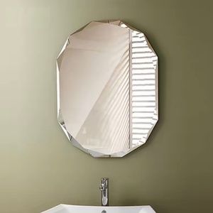 Espejo de Maquillaje de Baño de Vidrio Irregular Dorado Vintage Moderno con Marco de Aluminio Personalizado para Decoración de Sala de Estar <span class=keywords><strong>Ecoliving</strong></span> - Product Image 3