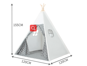 <span class=keywords><strong>Tenda</strong></span> per bambini indiana <span class=keywords><strong>con</strong></span> stelle impiombate grigie casetta per bambini arrampicata <span class=keywords><strong>tenda</strong></span> giocattolo per bambini - Product Image 5