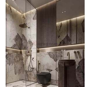 Decoración de pared de ónix de mármol Natural con estilo, azulejo de losa de mármol de tamaño personalizado para decoración de pared de salón, proyecto de Hotel - Product Image 2