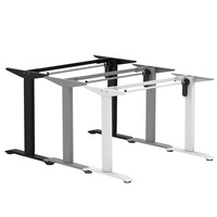 Bureau motorisé moderne et minimaliste à moteur unique, réglable en hauteur avec mémoire de position, cadre de bureau