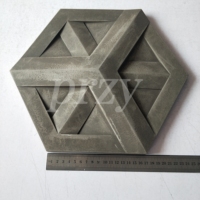 Moule en silicone pour carrelage mural en ciment à relief géométrique 3D hexagonal SN0143, moule pour composant de façade décorative