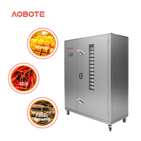 Deshidratador Móvil de 1.5HP y 18 Bandejas para Uso Doméstico, Bomba Automática, Componentes Centrales PLC, SUS304, Ahorro de Energía