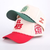 Gorra Deportiva de 5 Paneles con Diseño Personalizado y Corte Láser, Gorra de Béisbol de Poliéster con Logotipo Bordado en 3D y Parche OEM