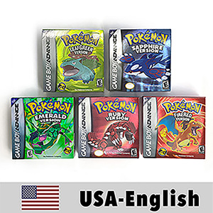 USA FRA EUR NOE ESP ITA IC SAVE CART Leaf Green Fire Red Ruby Emerald SAPPHIRE box pour Gba - Product Image 4