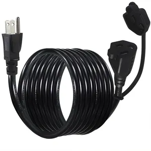 1ft 5ft 16awg American 3 Clavijas Enchufe macho a hembra Cable de extensión EE. UU. NEMA 5-15P Enchufe a 5-15R Cable de alimentación de salida