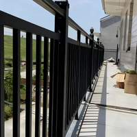 Vente en gros d'usine, garde-corps d'escalier moderne en acier inoxydable et en aluminium, villa, jardin, terrasse, balcon, résistant à la rouille, installation facile