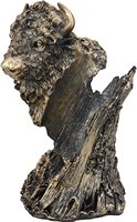 2025 Bison Buffalo Bull Bust Vin Huile Porte-bouteille personnalisé Américain Bison statue résine Bison figurine Buffalo sculpture racks
