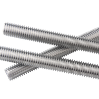 Usine pouces 1/4 "5/16" 3/8 "SUS304 316 AISI304 316 ANSI304 316 ASME B8M tige filetée barre filetée complète avec écrou DIN975