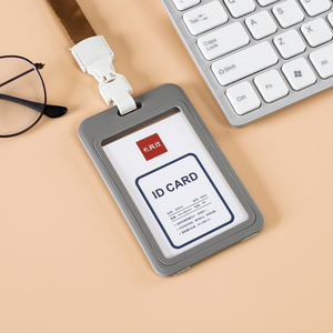 Meilleures ventes <span class=keywords><strong>Porte</strong></span>-<span class=keywords><strong>badge</strong></span> en <span class=keywords><strong>plastique</strong></span> dur vertical à double fenêtre <span class=keywords><strong>Pochette</strong></span> de protection pour carte d'identité - Product Image 2