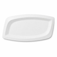 Plat en mélamine incurvé durable et alimentaire, personnalisé pour le service de restauration commerciale