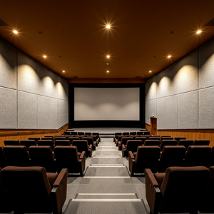 Panneau acoustique insonorisant de haute qualité Qinsound, recouvert de tissu, pour murs d'isolation, idéal pour <span class=keywords><strong>les</strong></span> salles de cinéma et <span class=keywords><strong>les</strong></span> cinémas. - Product Image 1