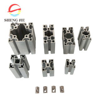 2020 4040 3030 4080 블랙 알루마이트 프로파일 알루미늄 <span class=keywords><strong>T</strong></span> 슬롯 압출 40x80 4080 알루미늄 압출 프로파일 - Product Image 1