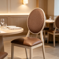 Nouvelle Chaise de Salle à Manger Rembourrée de Luxe Moderne pour Mariages Chinois, Hôtels, Restaurants et Événements