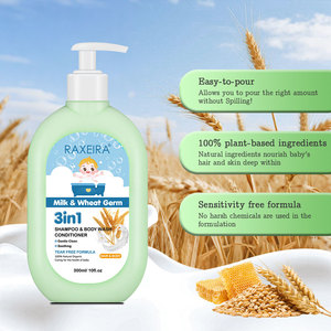 Champú y Gel de Baño para Niños al por Mayor, Gel de Ducha Suave para Bebés, Acondicionador para el Cabello, 3 en 1, Fórmula de Baño Segura, Hidrata, Cuidado Infantil - Product Image 3