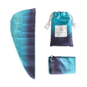 Custom Logo Microfiber Dry Hair Towel <b>Wrap</b> With Screen Label - Product Image 1