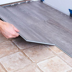 Plancher en PVC imperméable à l'eau, texture bois, vinyle, carrelage, système de clic, noyau rigide, sol en vinyle SPC, sol en vinyle IXPE - Product Image 4