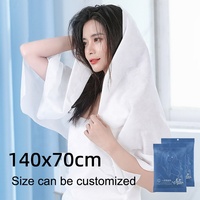 Wholesale OEM Custom Disposable Bath Travel Towels Portable Soft Cotton Towel 70x140cm Compressed Towel