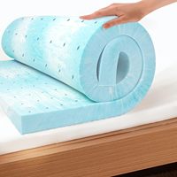 Surmatelas en mousse à mémoire de forme, mousse gel anti-pression, ventilé, surmatelas en boîte, fermeté moyenne, taille king