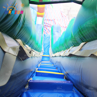 WINSUN Toboggan aquatique gonflable commercial Toboggans aquatiques gonflables d'extérieur Vente en gros de toboggan gonflable avec piscine pour enfants et adultes