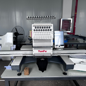 เครื่องปักคอมพิวเตอร์แบบหัวเดียว รุ่น MT-1201 สำหรับปักเสื้อยืด ป้ายโลโก้ หมวก - Product Image 1
