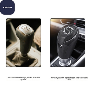 CARFU AC-280 Comfortable Resistant Lightweight Shift <b>Knob</b> ABS Car <b>Gear</b> Head Manual Automatic Universal Interior - Product Image 3