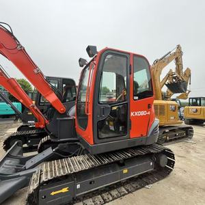 Excavatrice <span class=keywords><strong>Midi</strong></span> d'<span class=keywords><strong>Occasion</strong></span> Polyvalente, Taille Compacte et Raisonnable, KUBOTA KX080 pour la Construction Urbaine et les Travaux en Espaces Confinés - Product Image 2