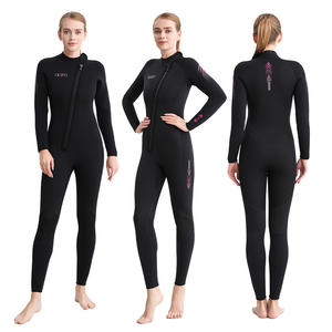 Pour <span class=keywords><strong>OUZO</strong></span> hommes femmes 5mm CR à manches longues une pièce plongée surf combinaison épais chaud hiver maillot de bain poitrine Zip étanche pour - Product Image 4