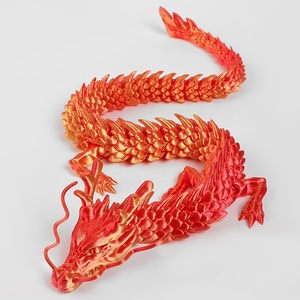 Figura de Dragón Chino Impresa en 3D, Articulada, Juguete Coleccionable, Regalo Artesanal para Niños y Niñas - Product Image 1