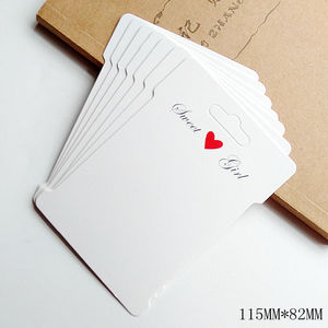 Tarjetas de papel personalizadas para el pelo, cintas elásticas para el pelo con impresión de tu logotipo - Product Image 6
