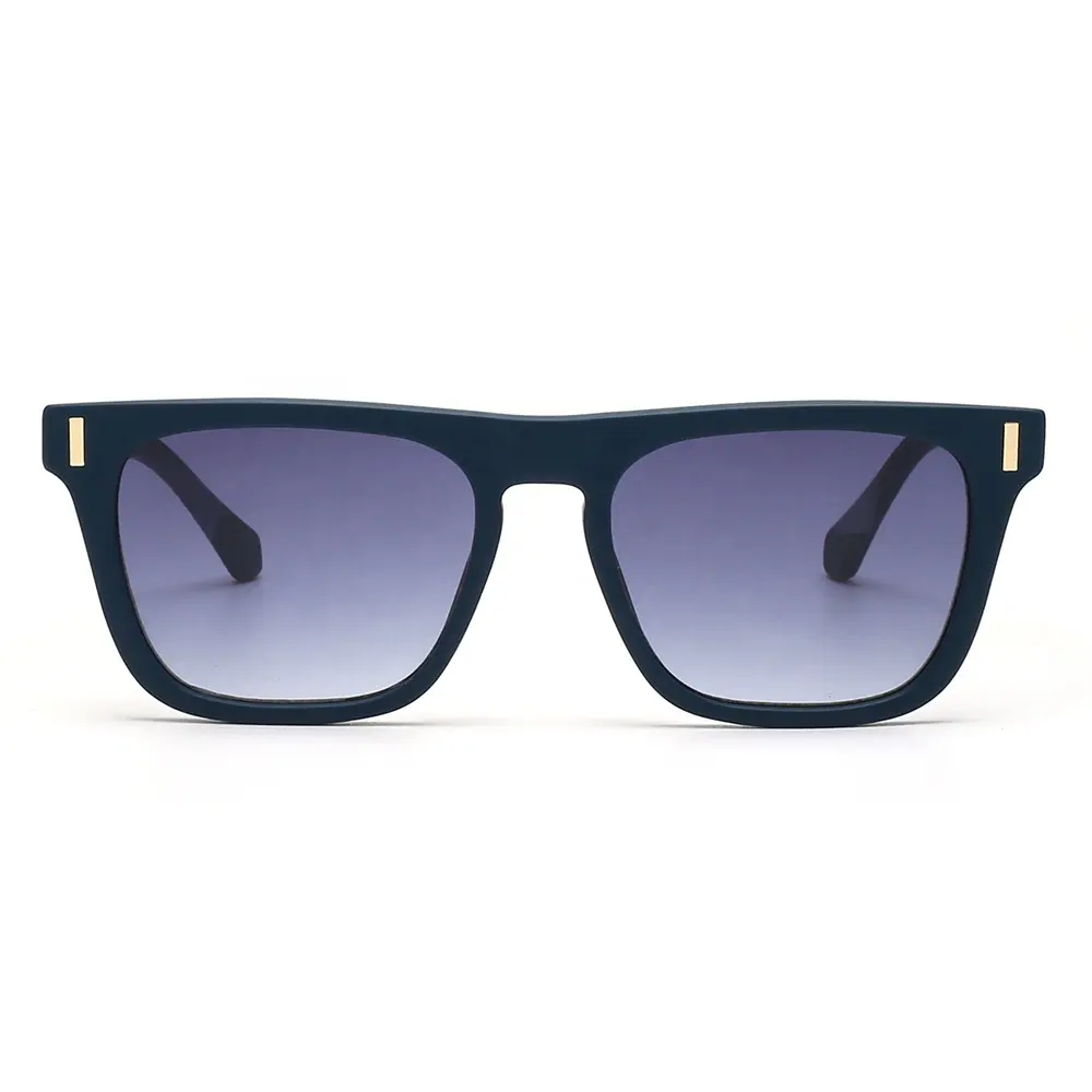 Penjualan langsung pabrik kacamata hitam teduh bingkai persegi baru untuk wanita Logo khusus UV400
