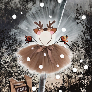 Costumi da Animali per Ragazze, Gonne Tutu in Poliestere per Natale, Renna, Tigre, Leone, Leopardo, Vestiti per Feste a Tema Giungla e Safari, per Adulti - Product Image 3