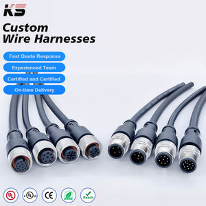 Conector Industrial Circular Impermeable M12, Macho y Hembra, IP68, M5, M8, M9, M12, M16, M23, con Cable de 3, 4, 5, 6, 8 y 12 Pines - Product Image 1