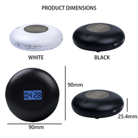 Reloj Despertador Digital con Vibración Fuerte, Silencioso, con Pantalla LCD, Recordatorio Vibratorio Inteligente, Vibrador de Cama para Personas con Sueño Profundo