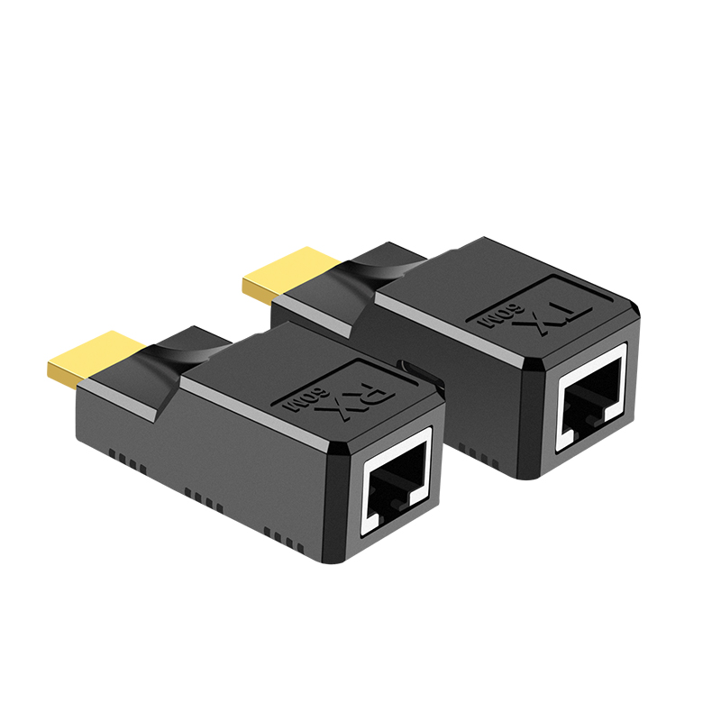 Hot Sale RJ45 1080P Converter Transfer Repeater Splitter HDTV 4K 60M Extender With USB Power Cable