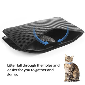 Tapis de litière imperméable en EVA pour chats, Double couche, capture des déchets des animaux de compagnie, tapis de nettoyage, produits et accessoires pour chats - Product Image 6