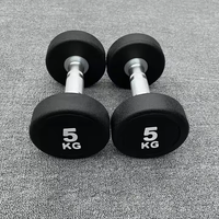 Ensemble d'haltères de musculation pour salle de sport, équipement de musculation commercial, haltères ronds en caoutchouc