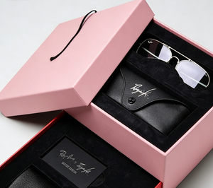 Eco Friendly Recycled Materials Custom Logo Luxury Rigid Paper Reusable Portable Protective Case Eyewear Glasses Packaging <b>Box</b> - Product Image 3