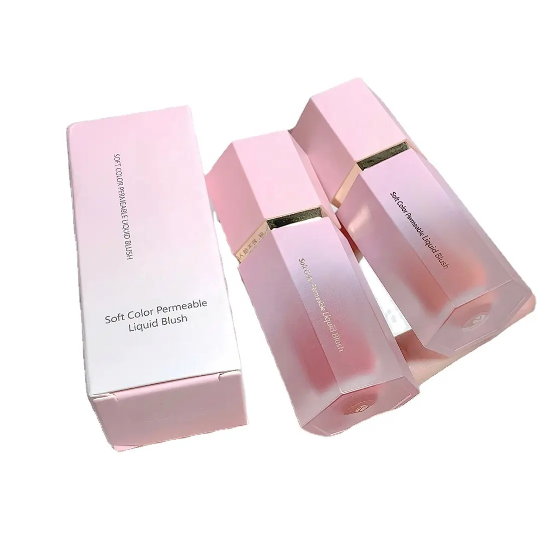 Maquillage liquide personnalisé de marque privée crème rose fard à joues Maquillaje fard à joues liquide