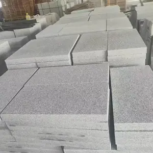 Granit Paving Abu-abu untuk Ubin Lantai Batu Granit Lempengan Sesame Abu-abu Murah Ubin Granit