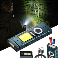 Mini lampe torche EDC RGB 650lm avec clip magnétique, lampe de poche portable rechargeable pour mécanicien, réparation automobile