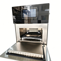 Horno de Convección por Microondas Comercial de Alta Velocidad ITO, 2048 Menús, 17L de Capacidad, 3-5kW de Potencia Dual, Pantalla Táctil, Sin Ventilación, Rápido