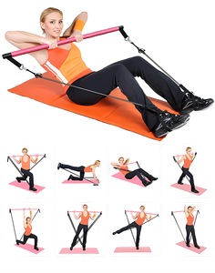 Kit de Barra de Pilates con Hebilla de Ajuste de Metal Resistente para Hombres y Mujeres, Barra de Pilates Multifuncional para Ejercicio de Cuerpo Completo - Product Image 4