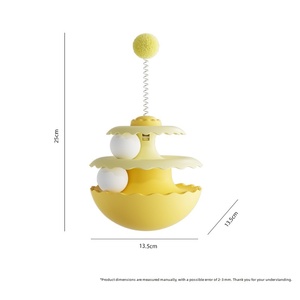 Jouet durable pour chat à piste oscillante, jouet <span class=keywords><strong>anti</strong></span>-ennui avec pompon interactif, jouet d'enrichissement pour chats - Product Image 6