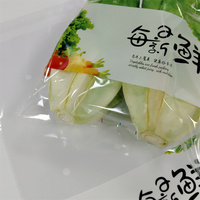 Bolsas de Embalaje Autoadhesivas OPP para Vegetales con Orificios de Ventilación, Bolsas Transparentes de Grado Alimenticio para Almacenamiento de Productos