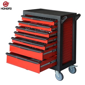 Ensemble <span class=keywords><strong>de</strong></span> chariots à outils Hongfei en acier, revêtement en poudre imperméable, couleur personnalisable, armoire <span class=keywords><strong>de</strong></span> rangement pour atelier et garage - Product Image 3