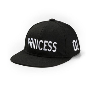Casquette de baseball structurée à profil moyen, noire, 6 panneaux, avec fermeture à pression, broderie personnalisée, style hip-hop, visière plate, casquettes snapback - Product Image 2